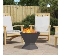 Fire Pit Steel Outdoor Hexagonal Modern Pits Garden Rust Resistant vidaXL