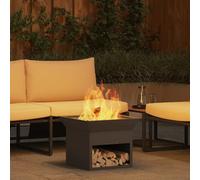 vidaXL Fire Pit Black 50 x 50 x 40 cm Steel