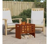 Fire Pit Steel Portable Outdoor Cover Modern Balcony Heating Solution vidaXL