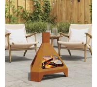 vidaXL Fire Pit Brown 50 x 43 x 52 cm Steel