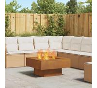vidaXL Fire Pit Brown 80 x 80 x 40 cm Weathering steel