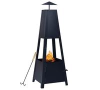vidaXL Fire Pit Durable Stable Sturdy Outdoor Garden Backyard Fireplaces Fire Pi