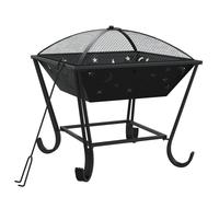 vidaXL Fire Pit, Fire Bowl, Fireplace, Patio Heater Log Burner Camping Picnic Ou