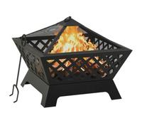 Vidaxl Fire Pit With Poker 64 Cm Xxl Steel Fire Pits