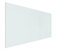 vidaXL Fireplace Glass Plate - Rectangular Tempered Glass Floor Protector for Stove - High Temperature Resistance - Easy Install - 100 x 50 cm