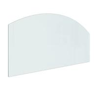 vidaXL Fireplace Glass Plate - Tempered Glass Floor Covering with High Temperature Resistance & High Capacity - Transparent - 100x50 cm