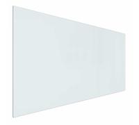 vidaXL Fireplace Glass Plate Transparent 100 x 50 cm Glass