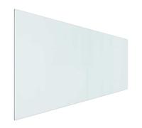 vidaXL Clear Glass Fireplace Plate 120 x 50 cm, A Modern Accessory for the Fireplace, Glass Protection, Fireproof Mat, Heat Resistant Plate, Anti-Spark Shield