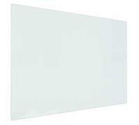 vidaXL Fireplace Glass Plate Transparent 80 x 60 cm Glass