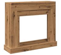 vidaXL Fireplace Surround Mantel – Engineered Wood, Artisan Oak – 100x30x87.5 cm, LED Compatible