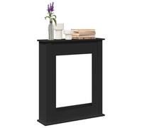 vidaXL Fireplace Surround Black 75x20x87.5 cm Engineered Wood
