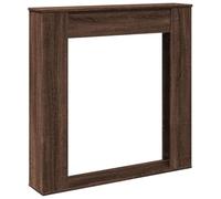 vidaXL Fireplace Surround Brown Oak 100x20x100 cm Engineered Wood