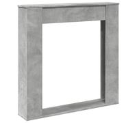 vidaXL Fireplace Surround Mantel Concrete Grey Engineered Wood 100x20x100 cm