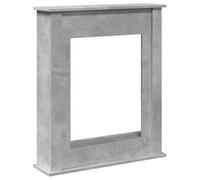 vidaXL Fireplace Surround Concrete Grey 75x20x87.5 cm Engineered Wood