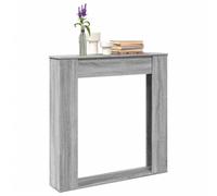 vidaXL Fireplace Surround Grey Sonoma 100x20x100 cm Engineered Wood
