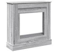 vidaXL Fireplace Surround Grey Sonoma 90x30x90 cm Engineered Wood