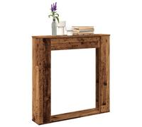 vidaXL Fireplace Surround Old Wood 100x20x100 cm Engineered Wood