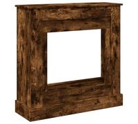 vidaXL Fireplace Surround Smoked Oak 90x30x90 cm Engineered Wood