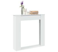 (white) vidaXL Fireplace Surround Fire Surround Fire Place Engineered Wood