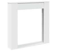 vidaXL Fireplace Surround White 100x20x100 cm Engineered Wood