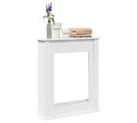 vidaXL Fireplace Surround White 75x20x87.5 cm Engineered Wood