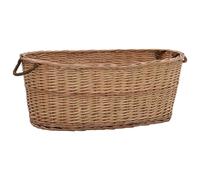 vidaXL Firewood Basket with Carrying Handles Log Transport Storage Organiser Buc
