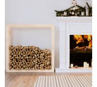 vidaXL Firewood Rack 100x25x100 cm Solid Wood Pine