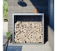 vidaXL Firewood Rack 100x40x100 cm Galvanised Steel