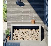 vidaXL Firewood Rack 100x40x60 cm Stainless Steel