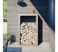 (light grey, 60 x 40 x 100 cm) vidaXL Firewood Rack Fireplace Log Store Firewood Log Rack Log Holder Steel