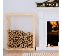 vidaXL Firewood Rack 80x25x100 cm Solid Wood Pine UK HOT