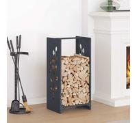vidaXL Firewood Rack Anthracite 40x30x80 cm Cold-rolled steel