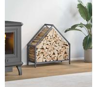 Firewood Rack Cold-rolled steel Fireplace Log Holder Wood Storage vidaXL