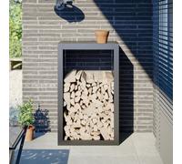 vidaXL Firewood Rack Anthracite 60x40x100 cm Steel