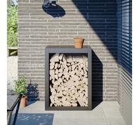 vidaXL Firewood Rack Anthracite 60x40x80 cm Steel