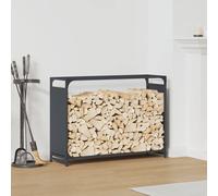 Firewood Rack Anthracite Cold-Rolled Steel 90x28x65 cm Indoor Sturdy Log Holder