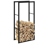 vidaXL Firewood Rack Black 55x30x116 cm Steel