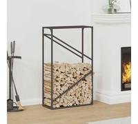 Firewood Rack Cold-rolled steel Fireplace Log Holder Wood Storage vidaXL