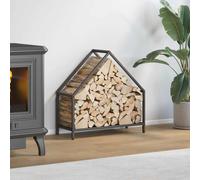 Firewood Rack Cold-rolled steel Fireplace Log Holder Wood Storage vidaXL