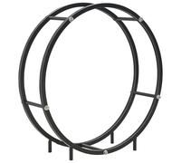 vidaXL Firewood Rack Black 70x20x70cm Steel Firewood Stand Holder Organiser