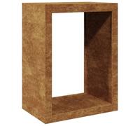 vidaXL Firewood Rack - Corten Steel Log Store Holder, Durable and Weather Resistant, 60 x 40 x 80 cm
