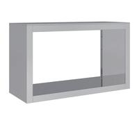 vidaXL Galvanised Steel Firewood Rack - Fireplace Log Storage Holder 100x40x60 cm - Durable, Weather- Log Stand