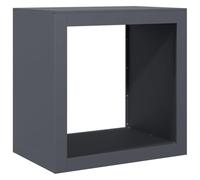 vidaXL Firewood Rack Fireplace Log Store Holder Anthracite Steel - Durable, Weather Resistant, Ample Storage, 60 x 40 x 60 cm
