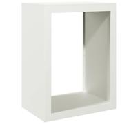 vidaXL Firewood Rack Log Store Holder - White Steel Fireplace Log Stand 60x40x80 cm - Sturdy and Weather