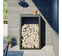 vidaXL Firewood Rack Green 60x40x100 cm Steel