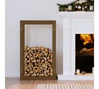 vidaXL Firewood Rack Honey Brown 60x25x100 cm Solid Wood Pine UK NEW