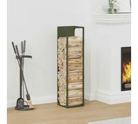 Firewood Rack Cold-rolled steel Fireplace Log Holder Wood Storage vidaXL