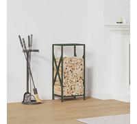 vidaXL Firewood Rack Olive Green 34x25x70 cm Cold-rolled steel