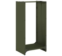 vidaXL Firewood Rack Olive Green 40x30x80 cm Cold-rolled steel