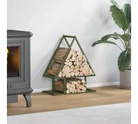 Firewood Rack Cold-rolled steel Fireplace Log Holder Wood Storage vidaXL